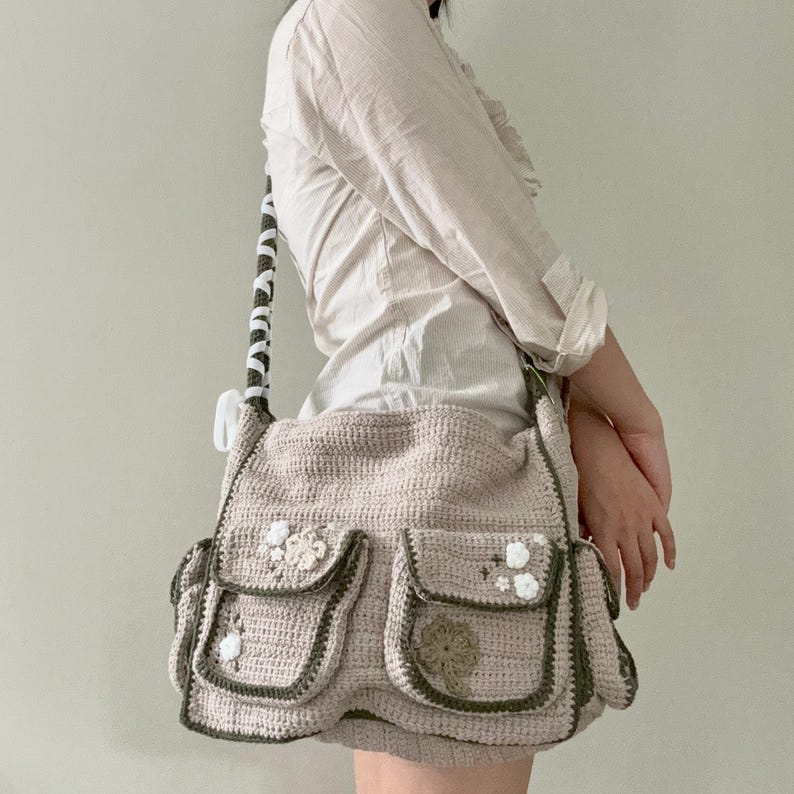 inflorescence messenger bag crochet pattern