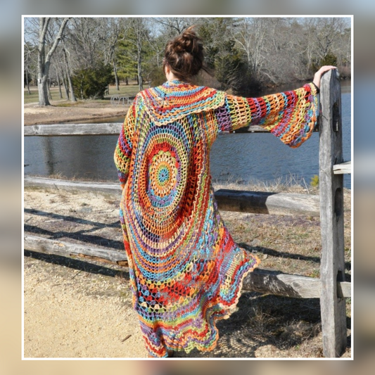 Bohemian Hippie Sweater Crochet PATTERN