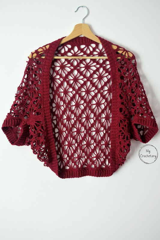 Meadow Lace Crochet Shrug