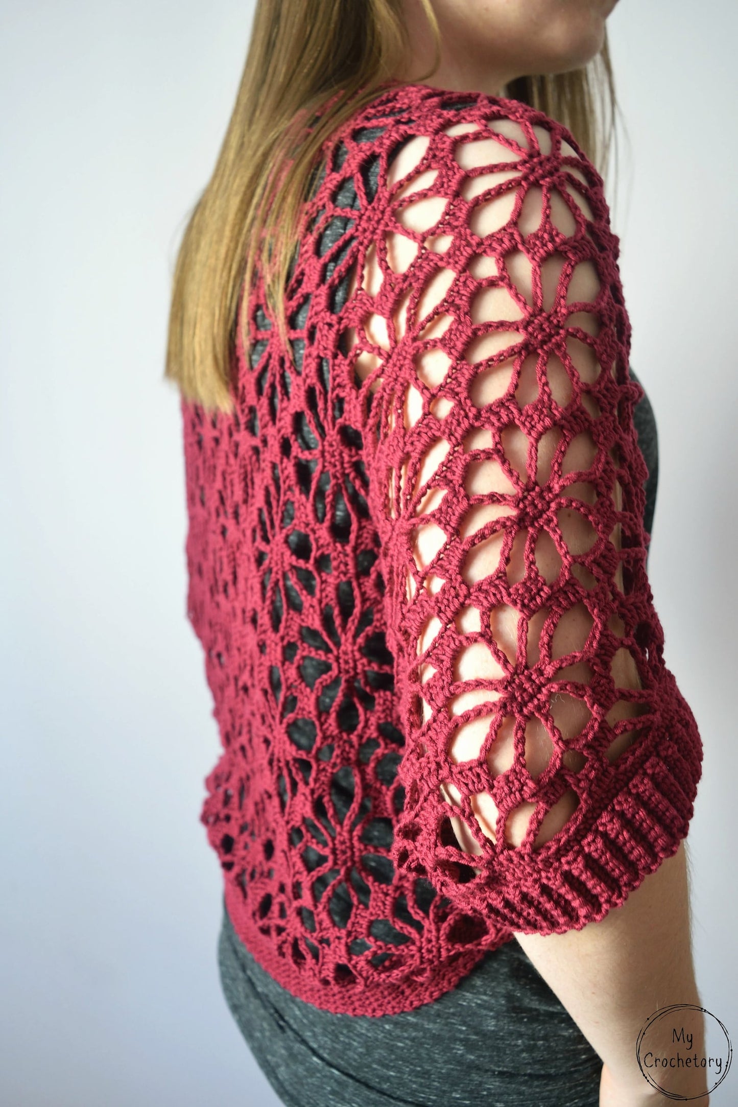 Meadow Lace Crochet Shrug