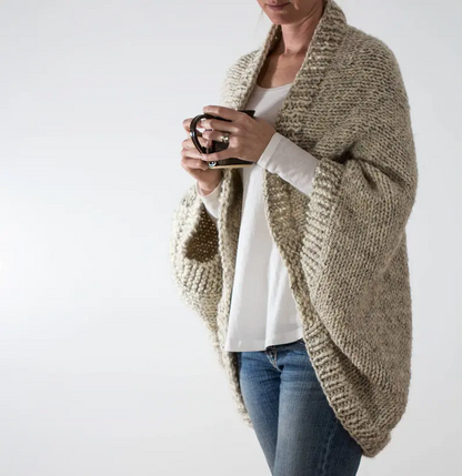 Super Easy Chunky Shrug Knitting Pattern