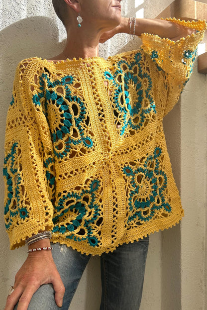 CLAS TOP Granny Square, crochet pattern