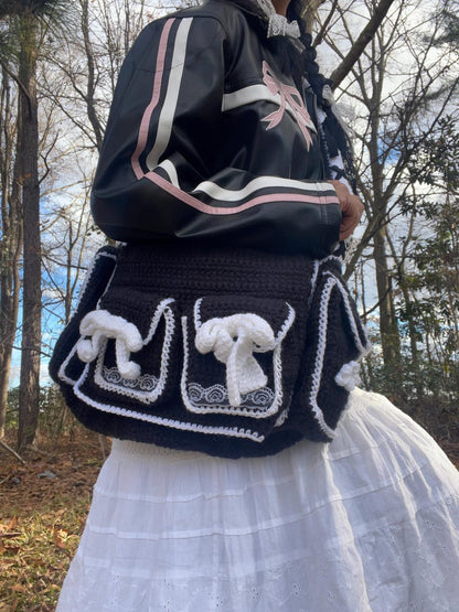 inflorescence messenger bag crochet pattern